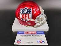 NFL - Chargers Kimani Vidal Signed Red Shield Mini Helmet