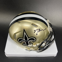 NFL - Saints Tyler Shough Signed Mini Helmet