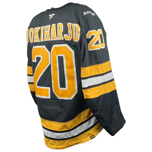 Photo of Game-Used 2025-2026 Season Home Hockey Jersey - Chara Jersey Retirement Night - Henri Jokiharju