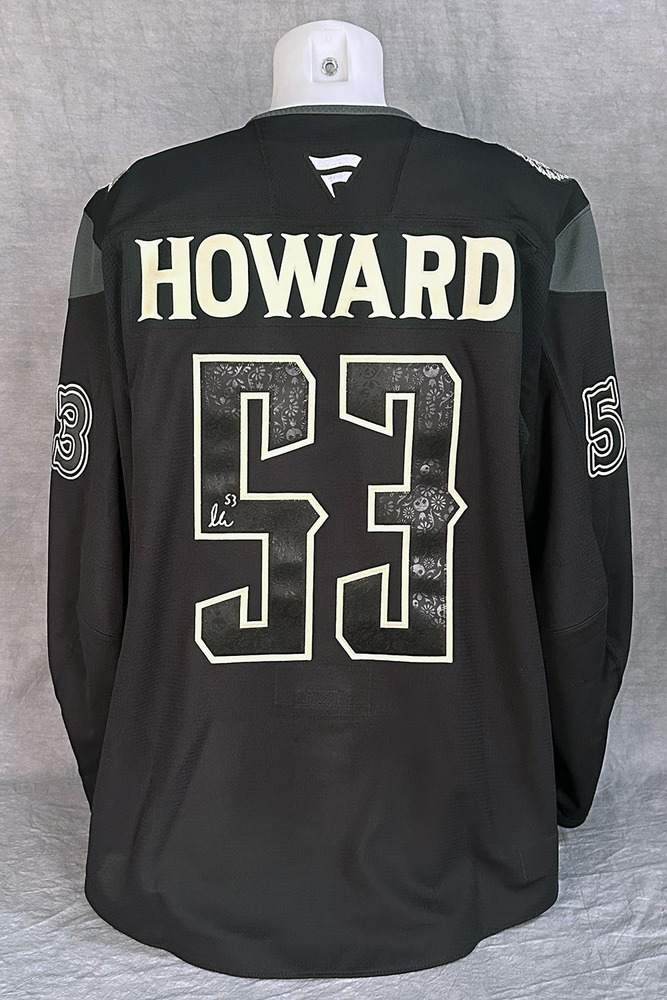 Isaac Howard #53 - Autographed 2025-26 Edmonton Oilers Dia de los Muertos (Day of the Dead) Ltd Edition Fanatics Practice Jersey (Autographed Only / Not Worn)