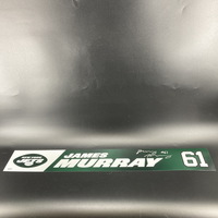 Jets - James Murray Signed Locker Name Plate