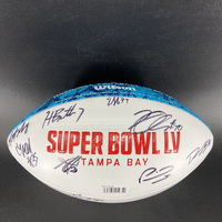 NFL - Chiefs Multi Sign Panel Ball With Super Bowl 55 Signed By Over 10 ...