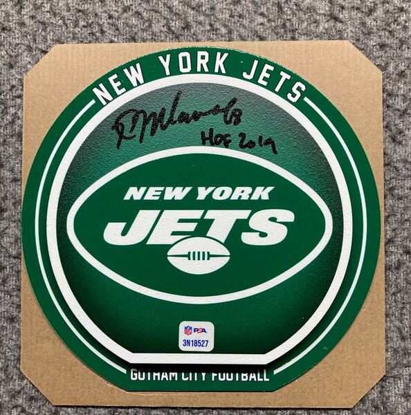 HOF - Jets Kevin Mawae Signed 3D Metal Wall Art (8x8)