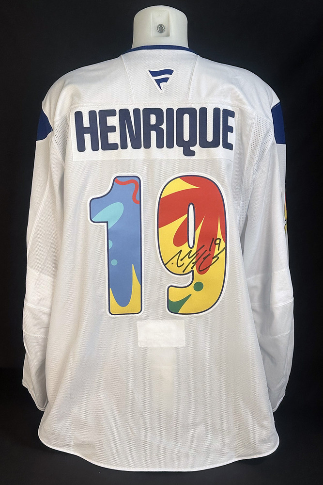 Adam Henrique #19 - Autographed 2025-26 Edmonton Oilers Celebrating Pride Night Ltd Edition Fanatics Practice Jersey (Autographed Only / Not Worn)