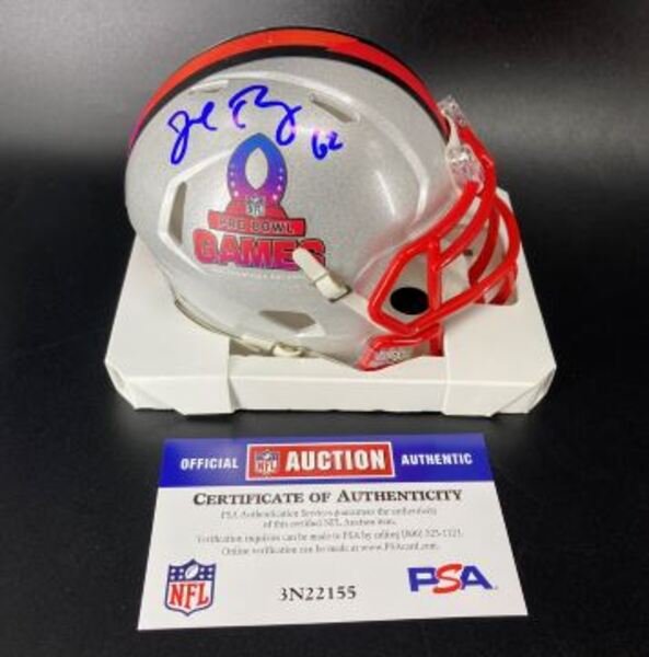 NFL - Bears Joe Thuney Signed Pro Bowl Games Mini Helmet