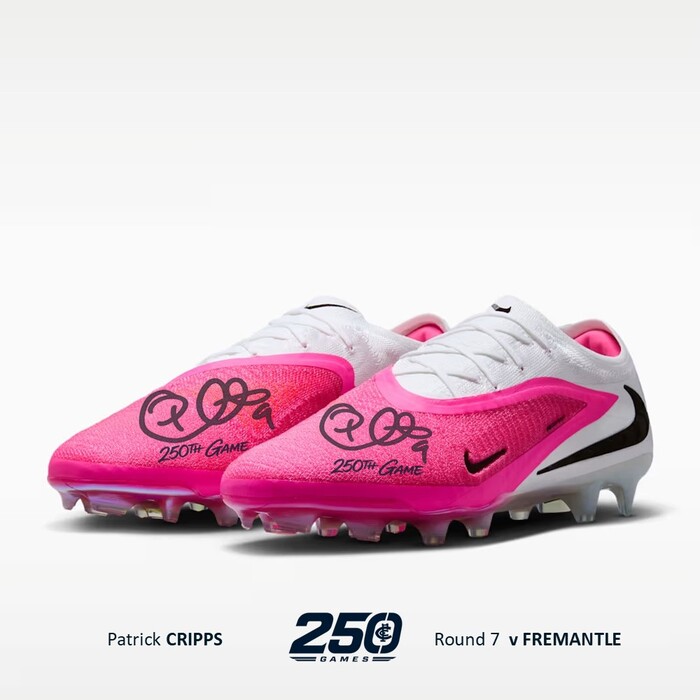 Photo of Patrick Cripps#9 Match-Worn 250th Game Boots