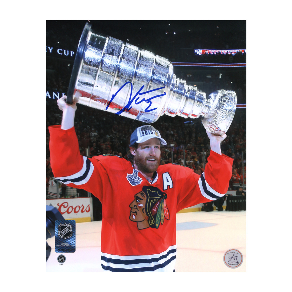 Duncan Keith Autographed Chicago Blackhawks 2015 Stanley Cup 8x10 Photo