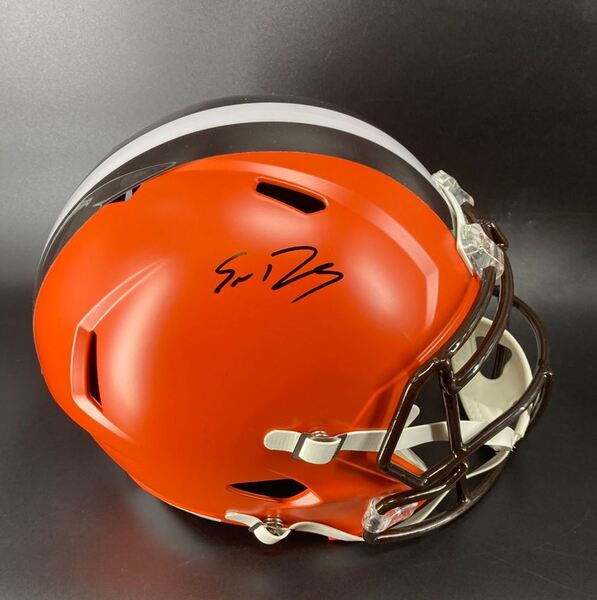 NFL - Browns Shedeur Sanders Signed Replica Speed Helmet