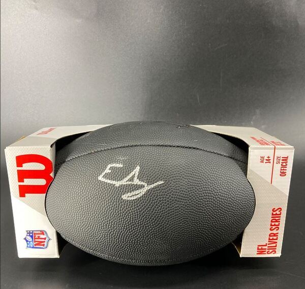 NFL - Seahawks Elijah Arroyo Signed Black Composite Silver Series Football