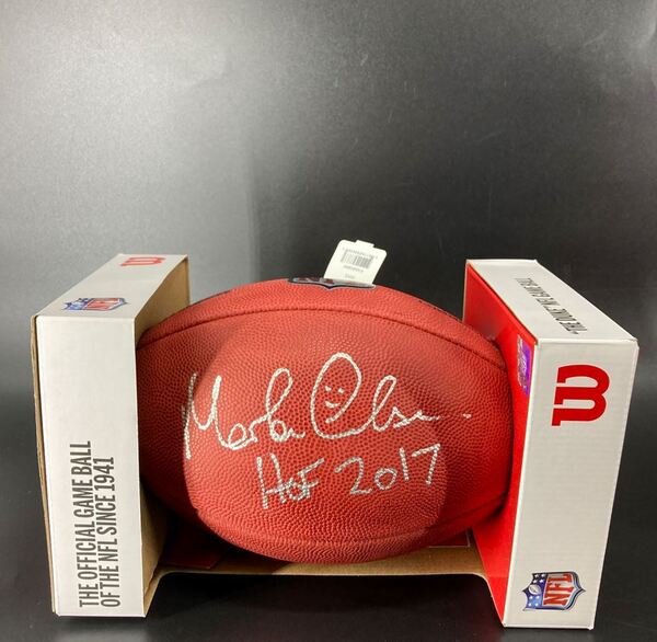 HOF - Saints Morten Andersen Signed Authentic Football