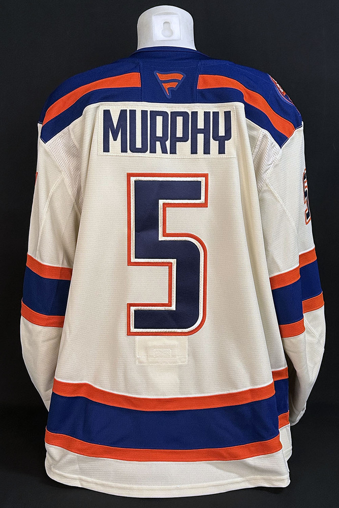 Connor Murphy #5 - 2026-27 Edmonton Oilers vs Anaheim Ducks Game Worn Alternate Cream Jersey From The Oilers 5-2 Win On October 7, 2026