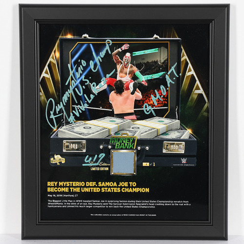 Rey Mysterio SIGNED Custom 619 Edition Plaque (1 of 1)