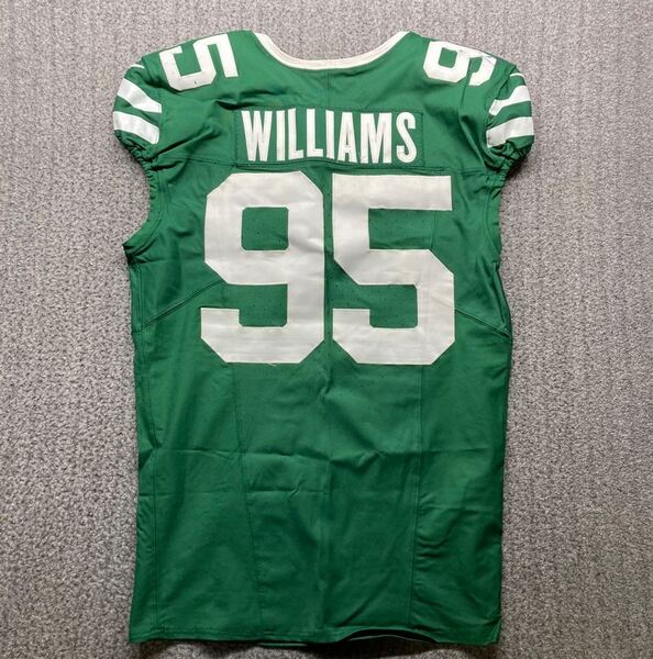 Crucial Catch - Jets Quinnen Williams Game Worn Jersey (9/29/2024) Size ...
