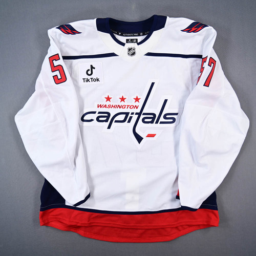 Image of van Riemsdyk, Trevor<br>White Set 1 - Game-Issued (GI)<br>Washington Capitals<br>2025-26<br>#57