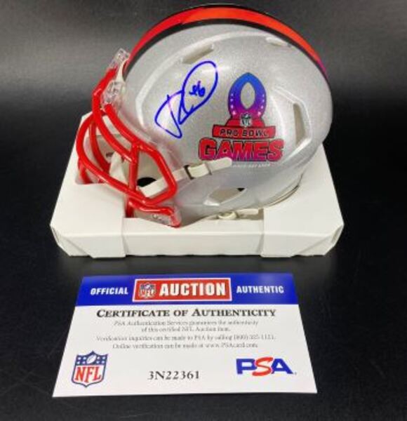 NFL - 49ers Jon Weeks Signed Pro Bowl Games Mini Helmet