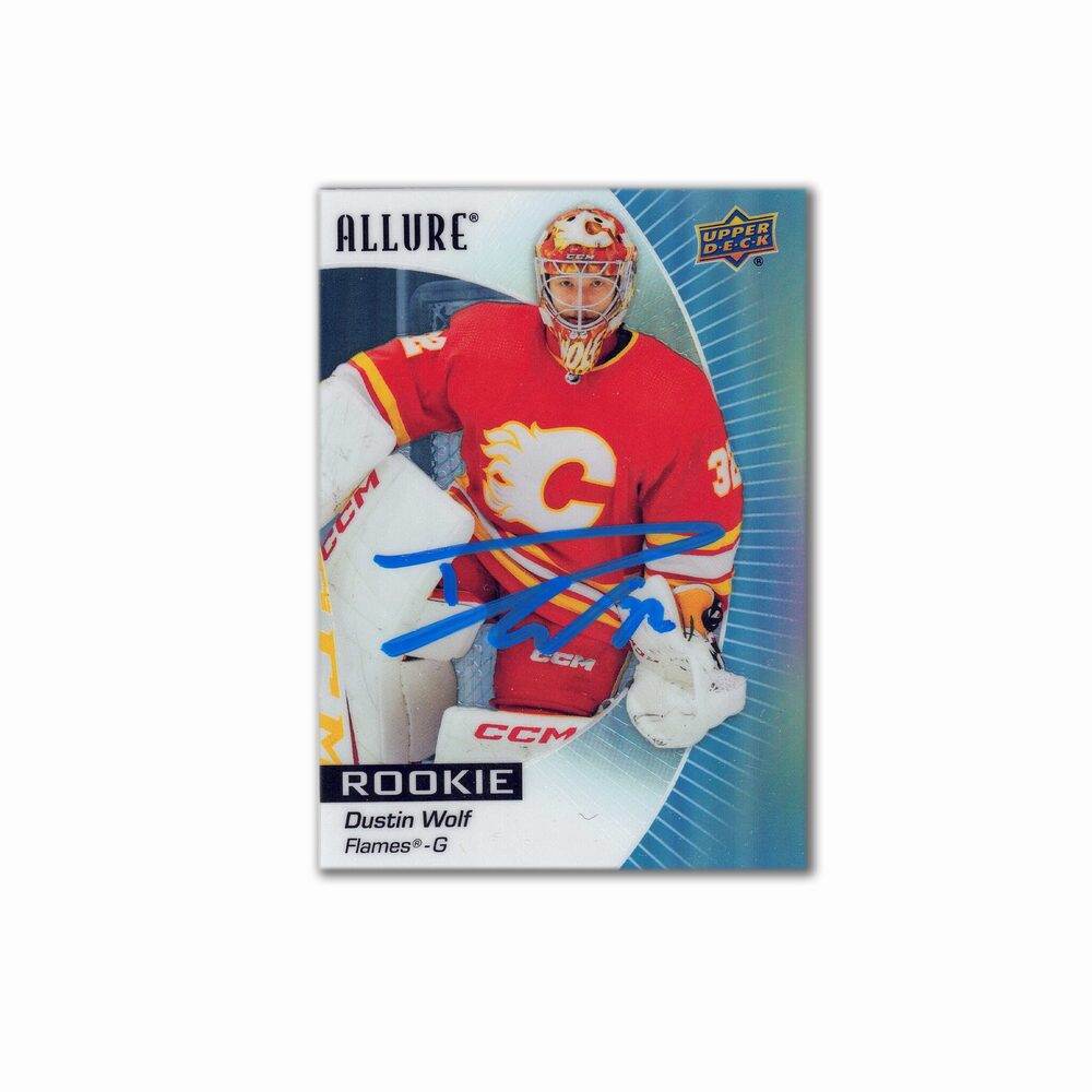2023-24 UD Allure #104 DUSTIN WOLF Autographed Rookie Card