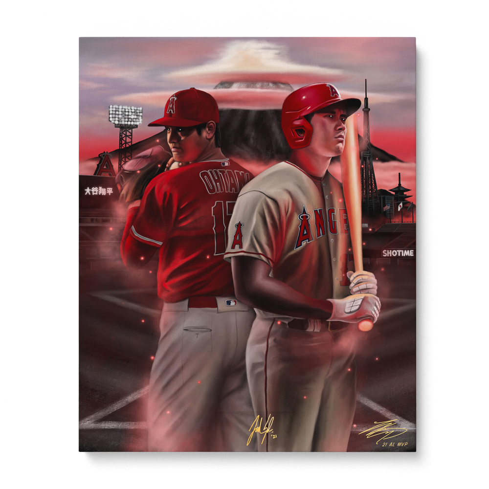 PRESALE: Shohei Ohtani Los Angeles Angels Stretched Autographed