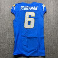Crucial Catch - Chargers Denzel Perryman Game Worn Jersey (10/27/2024) S...