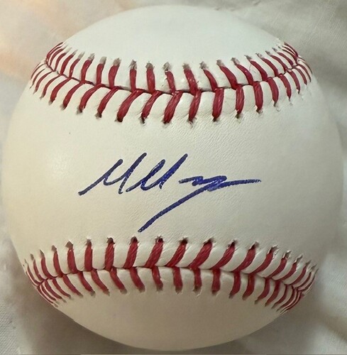 UNDER WRAPS 直筆サインボール Marcelo Mayer debut Marcelo Mayer Autographed Baseball | MLB Auctions