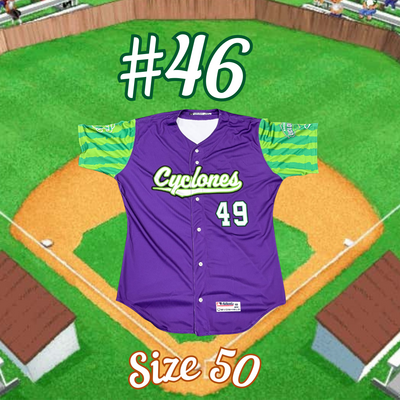#46 GAME ISSUED Backyard Baseball Jersey (Size 50)