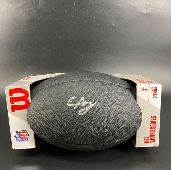 NFL - Seahawks Elijah Arroyo Signed Black Composite Silver Series Football