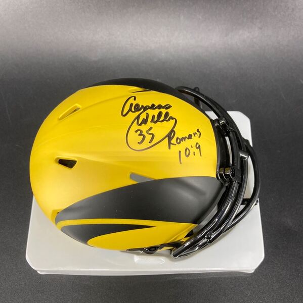 HOF - Rams Aeneas Williams Signed Rave Mini Helmet