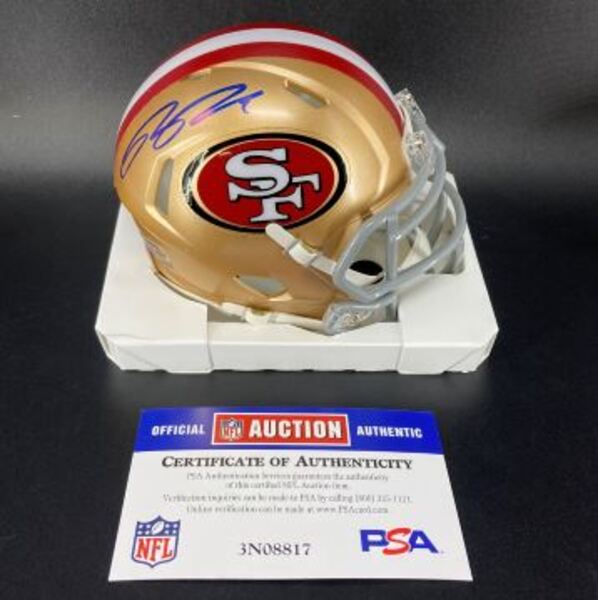 NFL - 49ers Ricky Pearsall Signed Mini Helmet