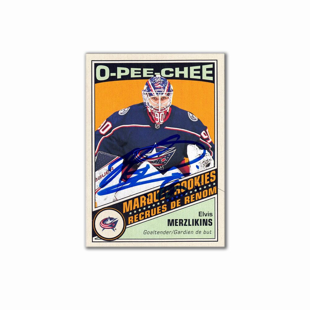2019-21 OPC Marquee Rookies Retro #626 ELVIS MERZLIKINS Autographed Card