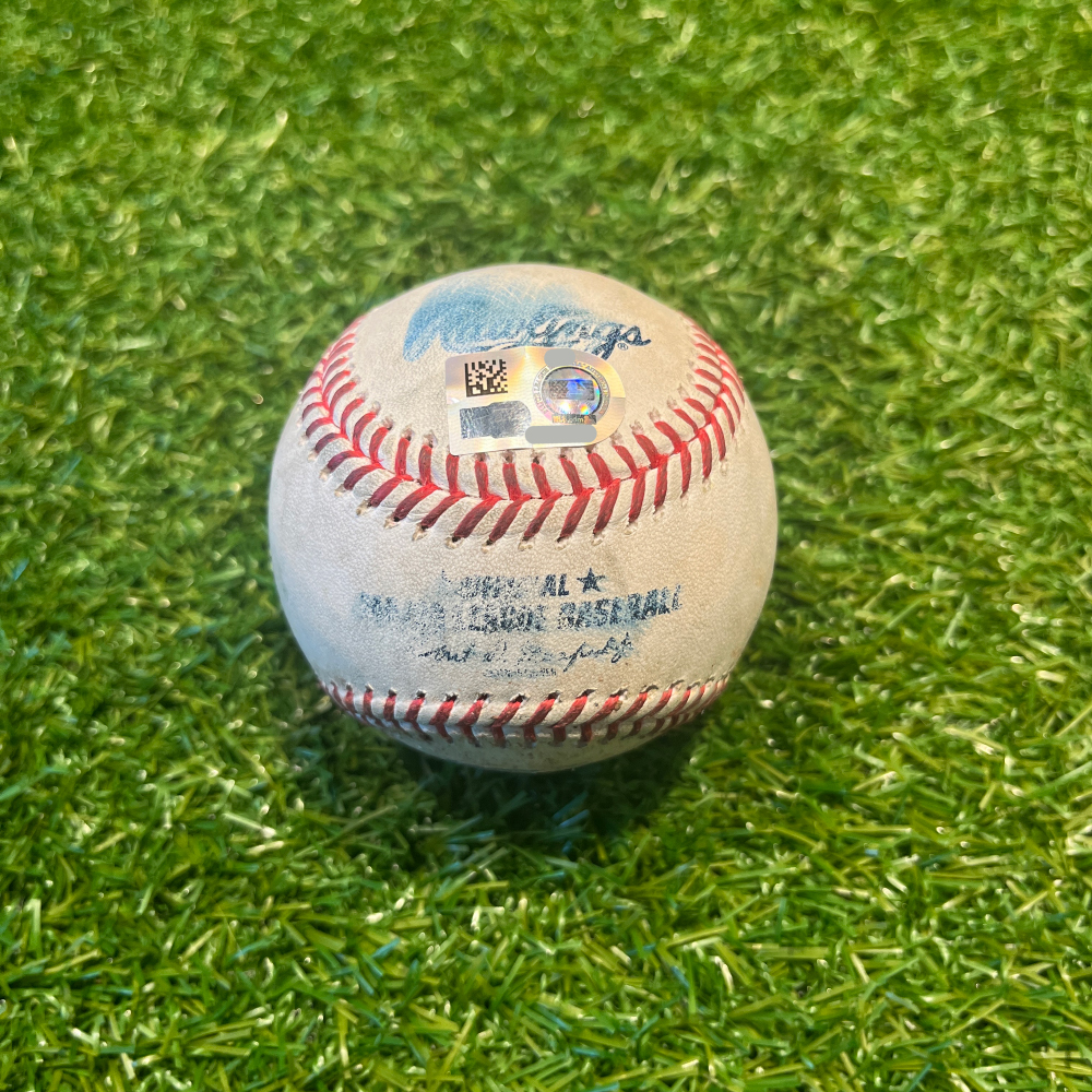 GameUsed Baseball Jose Ramirez 1,241st Career Hit (CLEKC 6/27/23