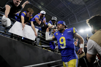 Red Cross LA Fire Relief -Rams Matt Stafford Game Worn Jersey 1.13.25 Ra...