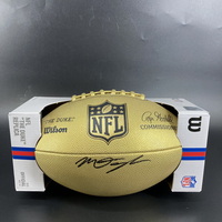 NFL - Jets Mason Taylor Signed Gold Composite Football