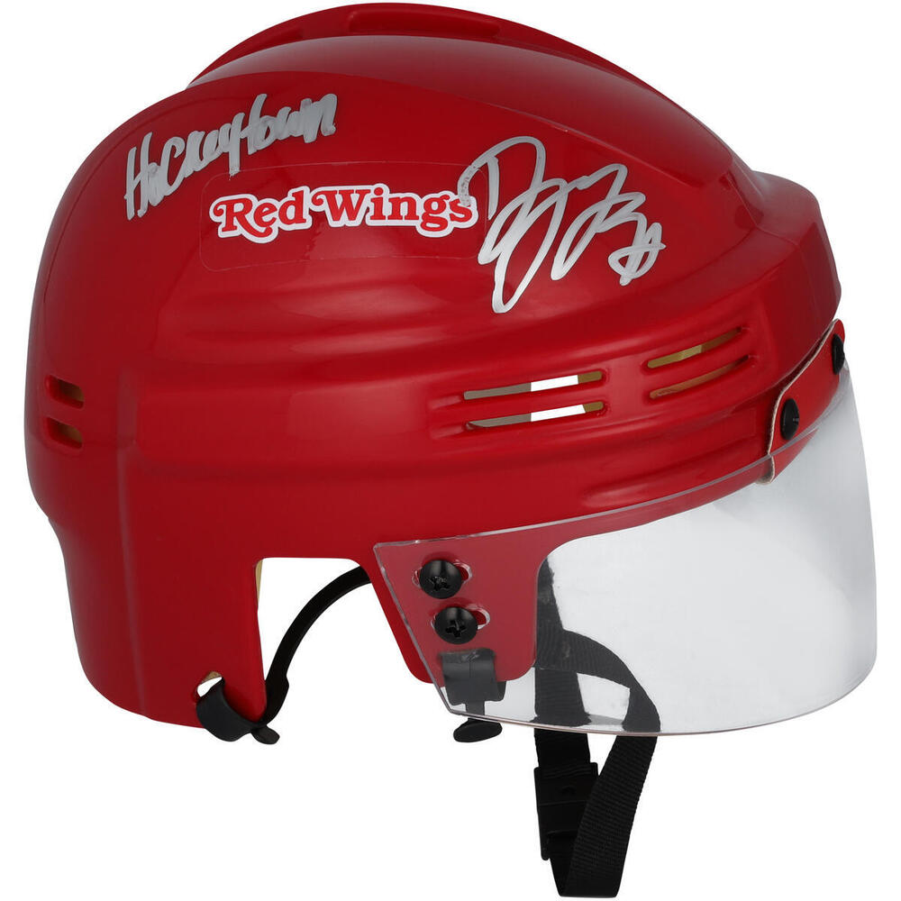 Dylan Larkin Detroit Red Wings Autographed Red Mini Helmet with 