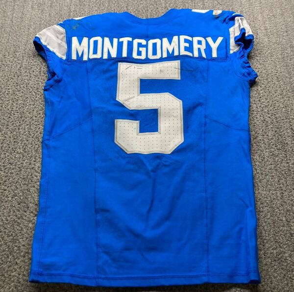 STS - Lions David Montomery Game Worn Jersey (11/02/2025) Size 42 - Rush...