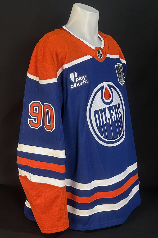Corey Perry #90 - 2025 Stanley Cup Final Edmonton Oilers Game-Worn Royal Set #2 Jersey - Worn For Game #5 vs Florida Panthers