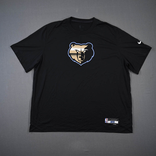 Image of Steven Adams - Memphis Grizzlies - Game-Issued City Edition Short-Sleeved Shooting Shirt - 2022-23 NBA Season