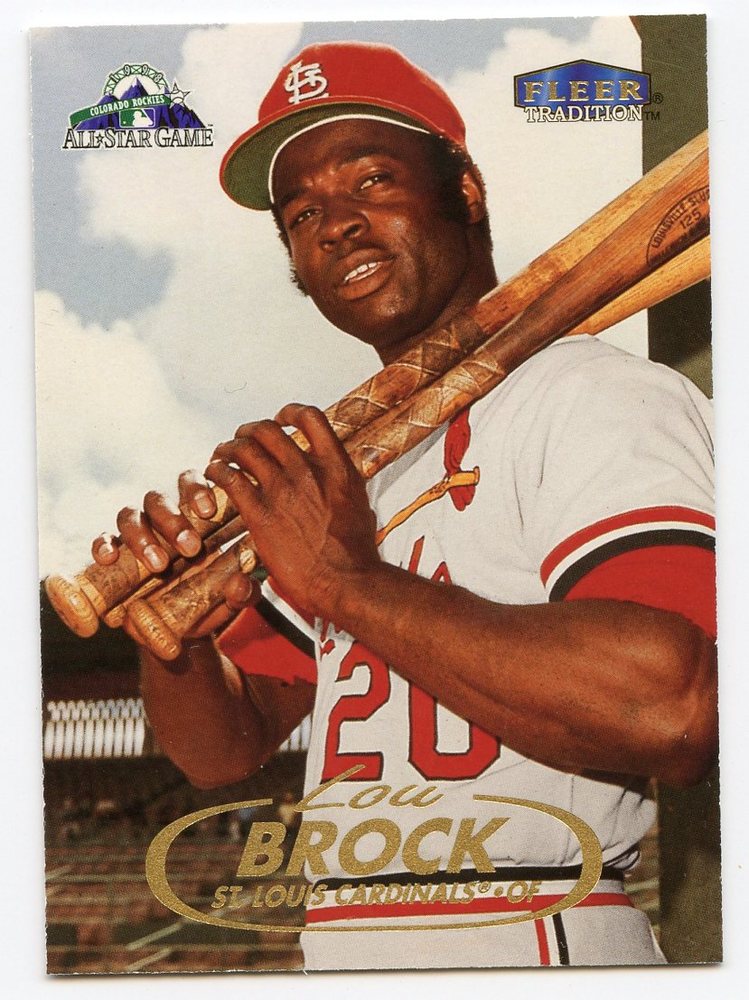 1998 FanFest Brock #3 Lou Brock/Fleer