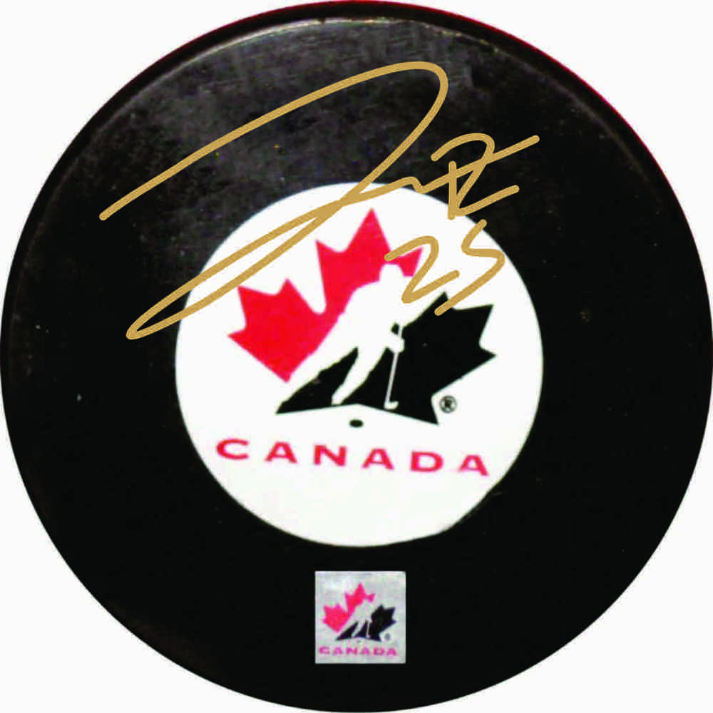 Darnell Nurse - Signed Team Canada Puck 