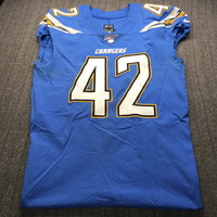 International Series - Chargers Uchenna Nwosu Game Worn Jersey (11/18/19...