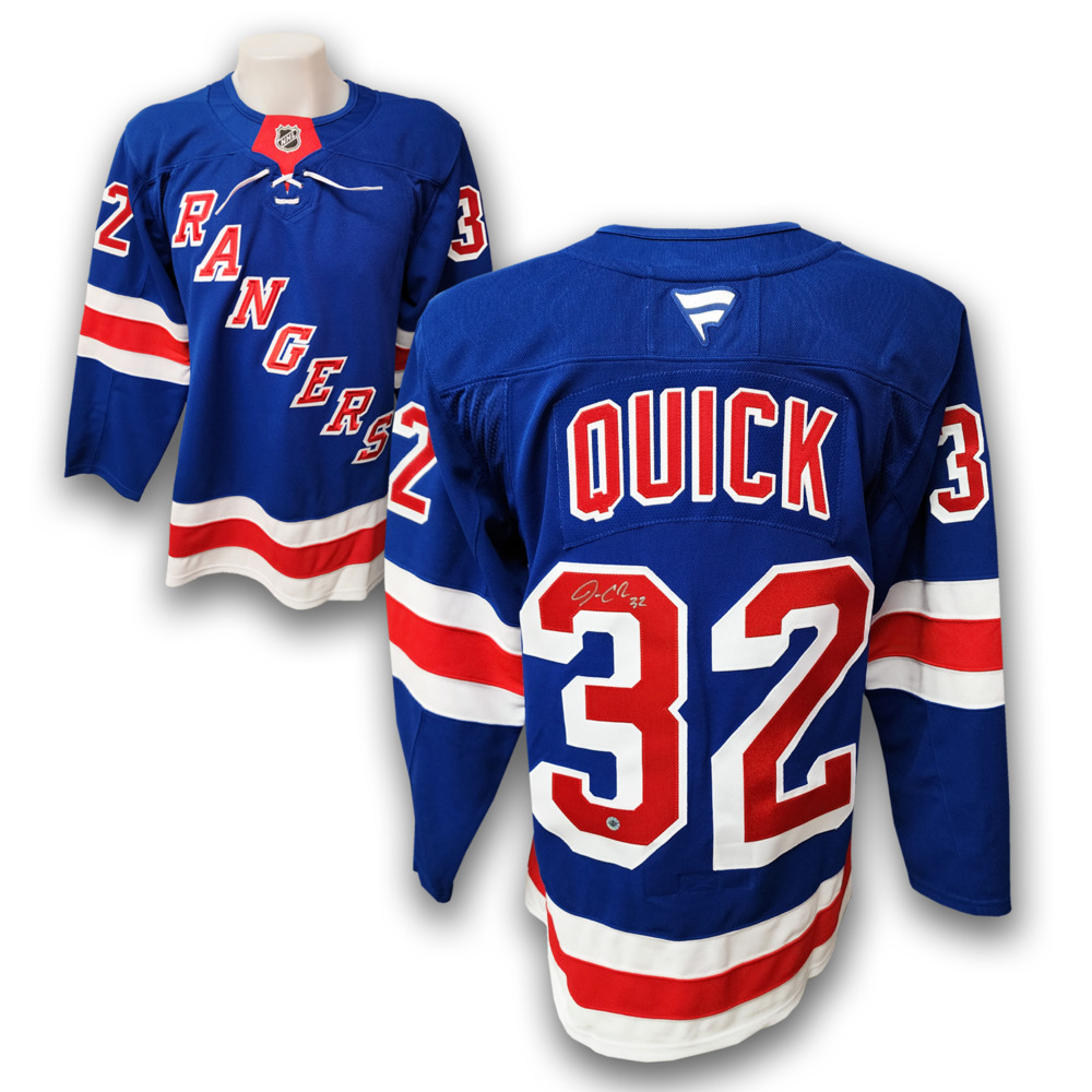 Jonathan Quick Autographed New York Rangers Home Fanatics Premium Jersey