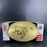 NFL - Jets Tre Jenkins Signed Gold Composite Football