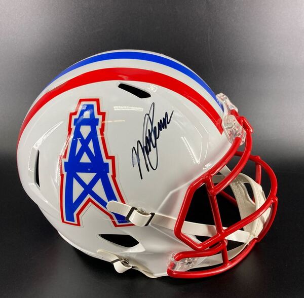 Oilers - Will Levis Signed Replica Speed Helmet