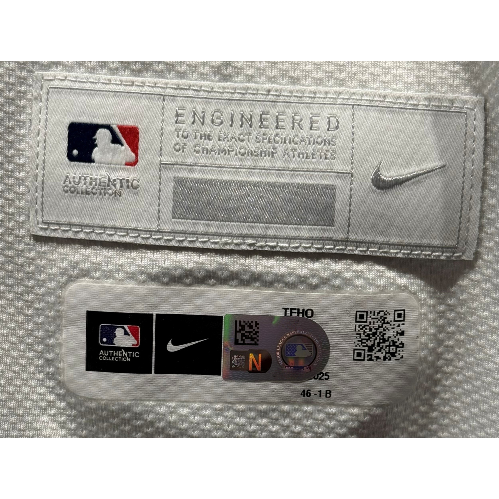 Wyatt Langford #36 Texas Rangers Game-Used 2025 Home Jersey (MLB