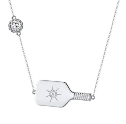 Photo of The Cross Court Necklace - Silver