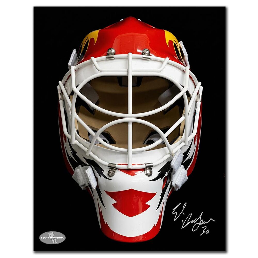 Ed Belfour Autographed Chicago Blackhawks 8x10 Photo - Mask
