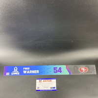 NFL - 49ers Fred Warner 2023 Pro Bowl Games Nameplate Special Edition 2 ...