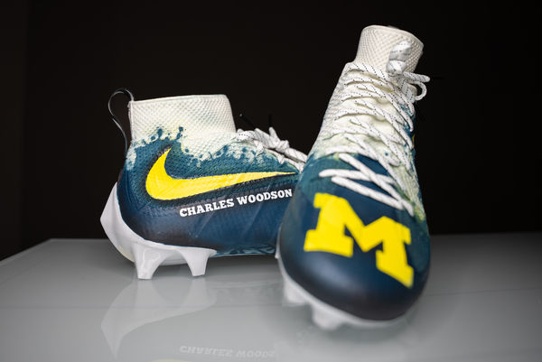 MCMC - Charles Woodson 2025 Custom Cleats  - Supporting Charles Woodson ...