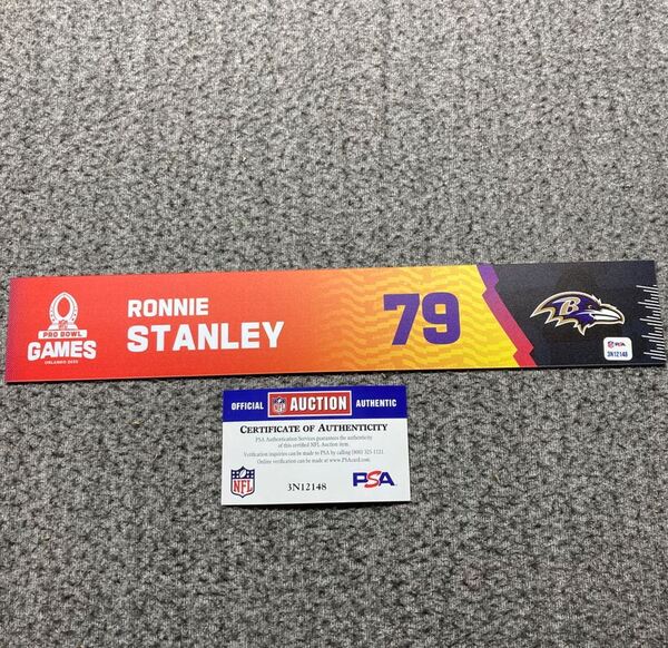 NFL - Ravens Ronnie Stanley 2025 Pro Bowl Games Nameplate 1 of 1