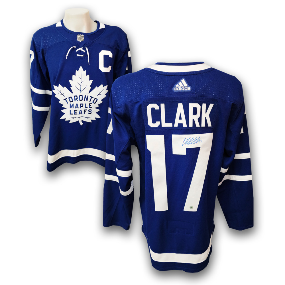 Wendel Clark Autographed Toronto Maple Leafs Home Adidas Jersey