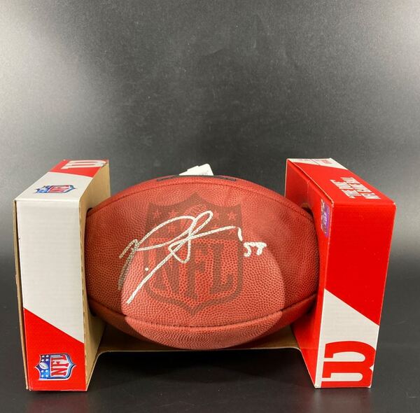 NFL - Lions Penei Sewell Signed Authentic Football with Pro Bowl Logo