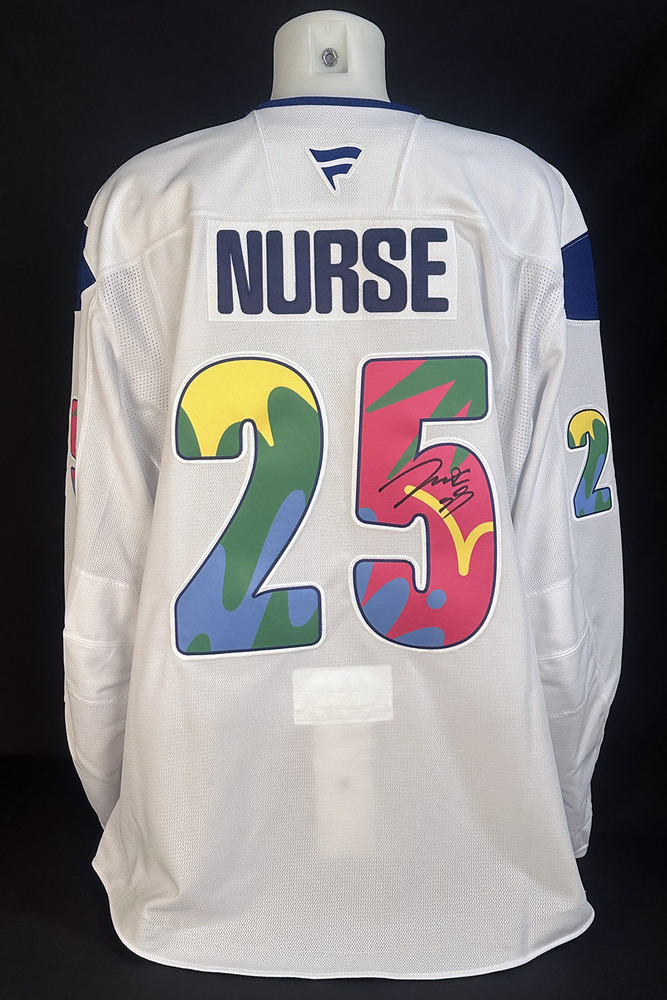 Darnell Nurse #25 - Autographed 2025-26 Edmonton Oilers Celebrating Pride Night Ltd Edition Fanatics Practice Jersey (Autographed Only / Not Worn)